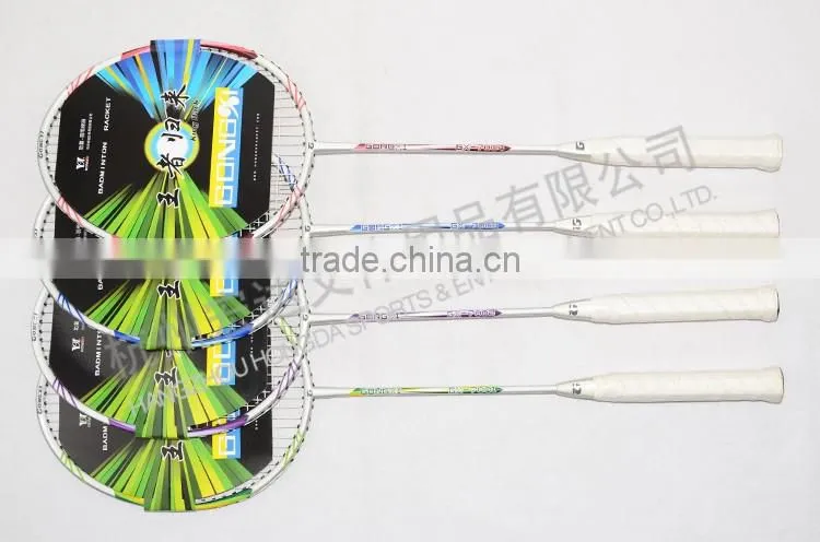 GX-7004 cheap price aluminium&steel custom badminton rackets overgrips/led badminton