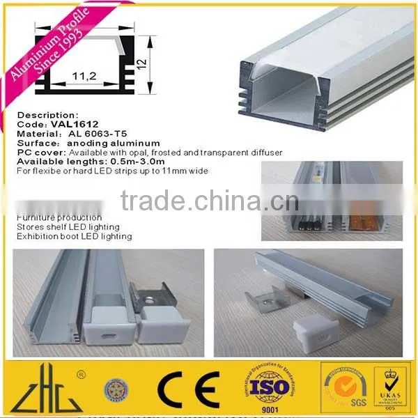 Aluminum led profile for stairs lighting 50*80mm Surface Mounted Aluminum profile& aluminum housing led light bar for stairc