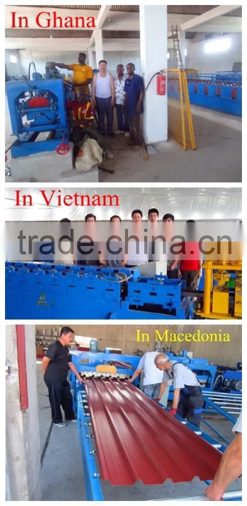 Trapezoidal Profile Roofing Sheet Metal Cold Roll Forming Machine,Roof Tile Roll Former