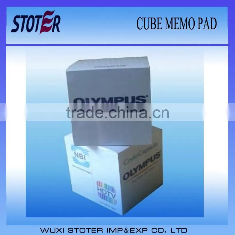colorful paper pad/memo pad cube/sticky note