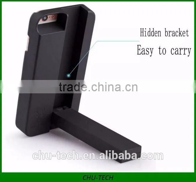 Monopod holder phone case with selfie stick For Iphone 6 6S