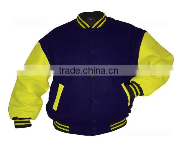 High quality hot sale mens winter leather bomber jacket