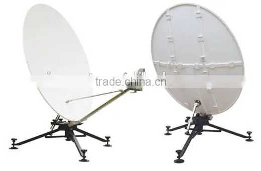 2014 hot product 1.8m ku band flyaway maunal portable antenna factory price