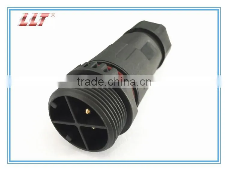 IP67 field assembly 4 pin screw terminal cable connector