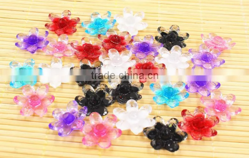 resin flower shinine flower for hair clothes jewelry accessaries