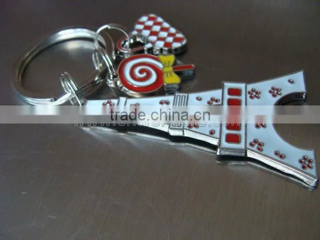 Best selling beautiful znic alloy keychain metal