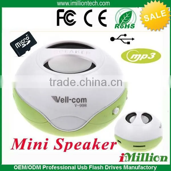 Mini Speaker Micro SD TF Stereo Speaker Music MP3 Player Amplifier sound box loudspeaker