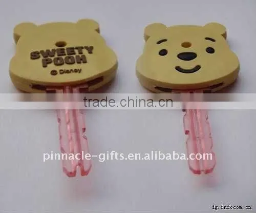 3d soft pvc key caps / key cover
