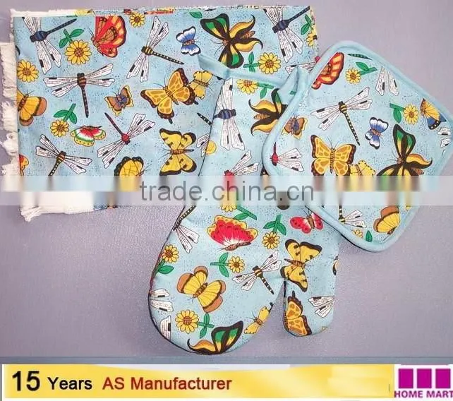 silk screen print towel set kitchen textiles china supplier bulk buy from china