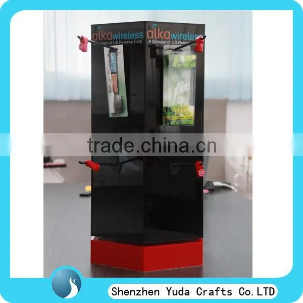 blister pack display large pos display for trade show pop display rotating with hook
