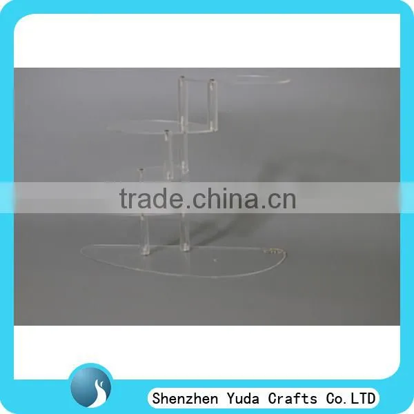 Disposable 3 steps black acrylic stair riser for jewelry, best selling lucite acrylic risers display