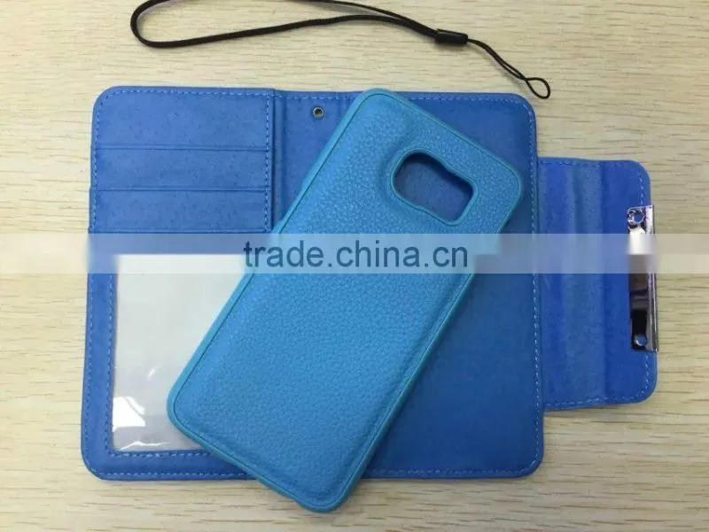 Case for Samsung Galaxy S6 Magnetic Separation Dual Purpose Wallet Leather Original Cover Case Factory Wholesale