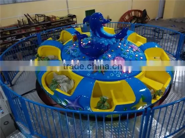 Outdoor fun rides cheap carnival game ride sea disc turntable ride for sale