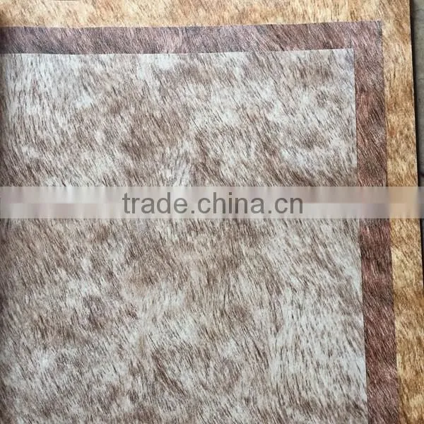 good selling new design fake fur vinyl wallpaper