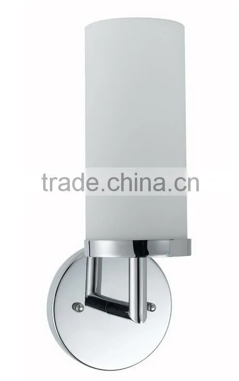 2016 new hotel glass Wall Lamp with chrome satin nickel Finish UL CUL ETL