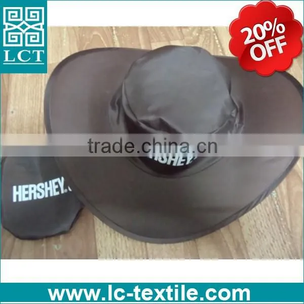 giveaways for promotion gift 190T nylon folding pouch cheap bucket hat LCTN1911