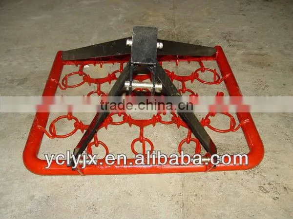 trailed drag harrow for tractor for farm