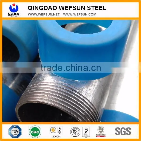 High stress top quality Galvanized Pipe with End Caps