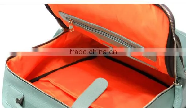 Simple design vintage leather backpack for Promotion