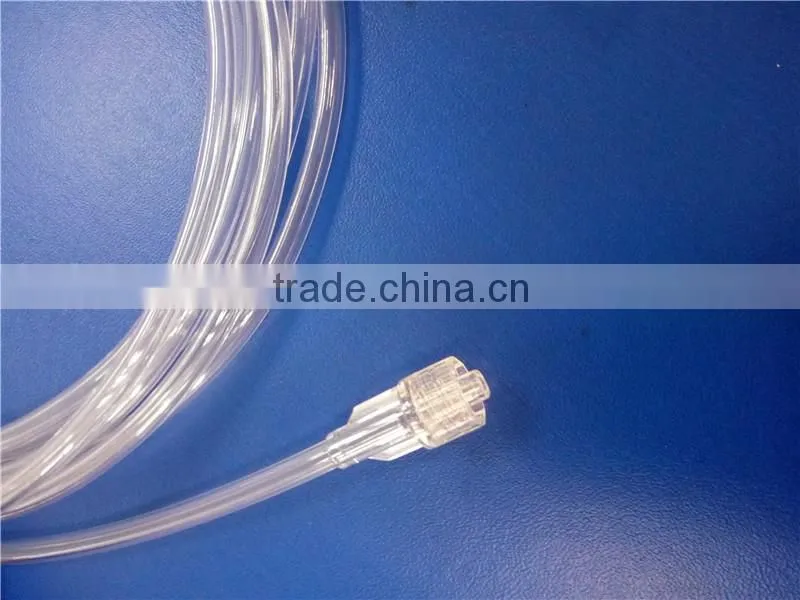 Higher pressure plastic medical extension braid tube