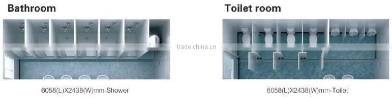 portable toilet with flat pack house