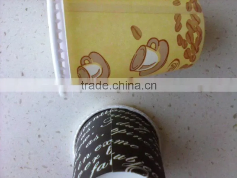 food grade single wall 9 oz paper cup with lid