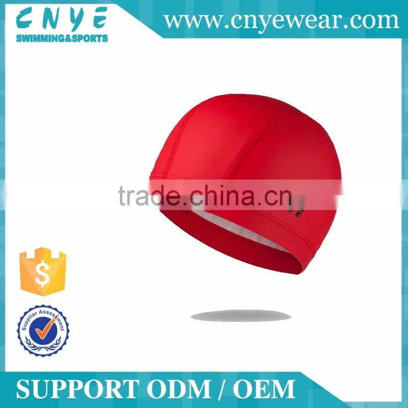CNYE general swimming caps many colors for choice cheap price PU swimming caps for both men and women pure color