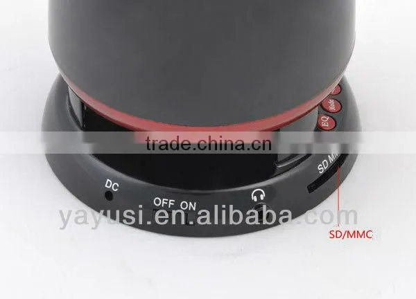 Bullet shape FM speaker supporting SD/TF