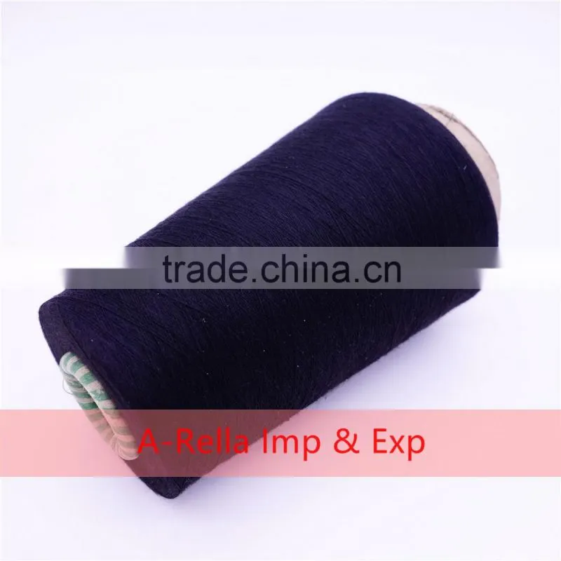 polyester yarn 30s/1 in cone knitting yarn socks knitted yarn waxed