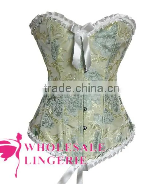 sexy sweet floral waist training corset for girl
