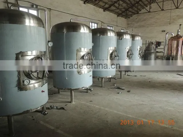500l half red copper half SUS304 commercial brewing equipment/beer brewery CE OEM factory