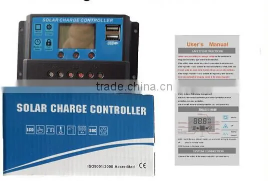 12v 24v auto PWM solar controller small charge controller 30A
