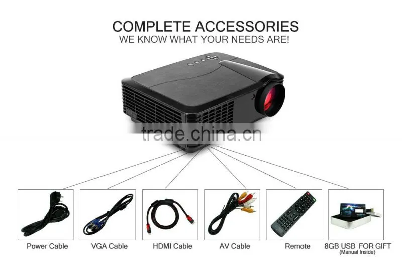full hd 3d led 3400Lumens LCD multimedia projector