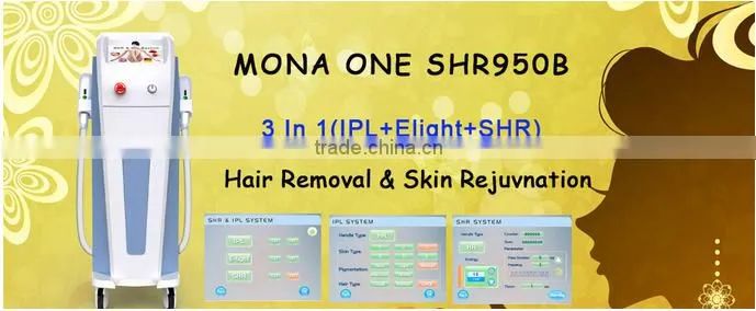 Newest Elight IPL SHR 2016 best colon hydrotherapy equipment beauty equipment with CE approved/ hair removal system