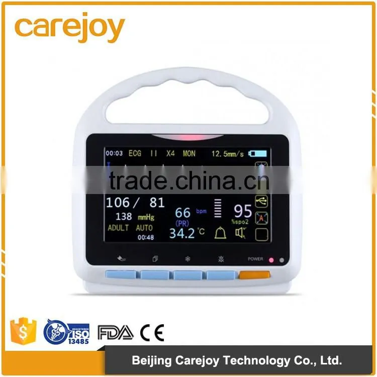 CE and ISO13485 lightweight easy operation 8.4-inch screen color LCD display portable fetal monitor