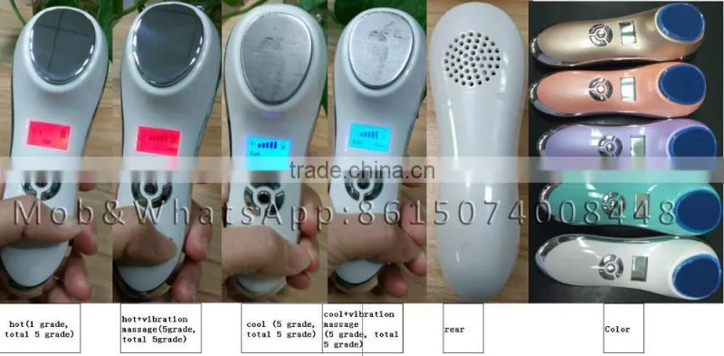 Selling good skin whitening Hot & Cold vibration facail beauty machine