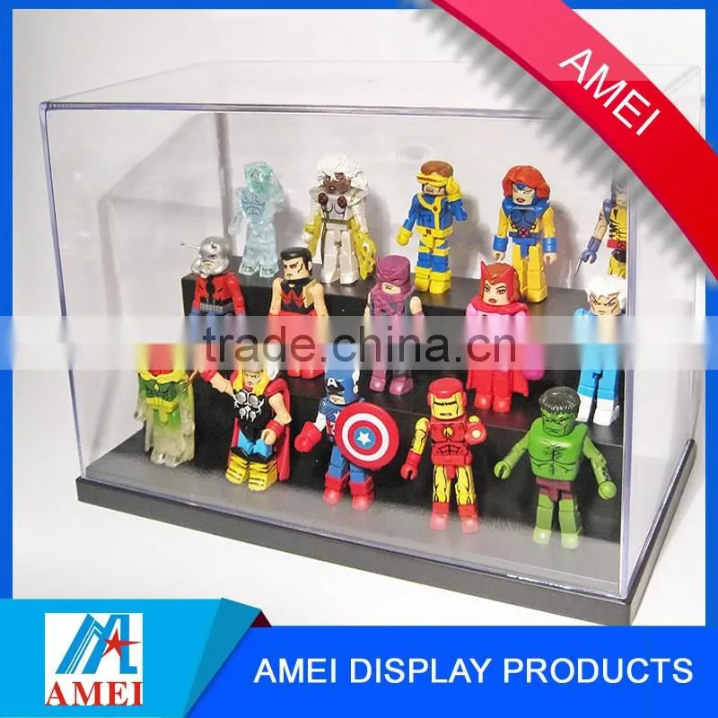 2017 wholesale dustproof acrylic figure display case for doll & comic figure