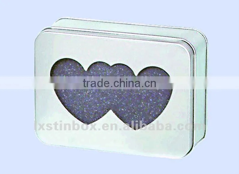rectangular plain tin box
