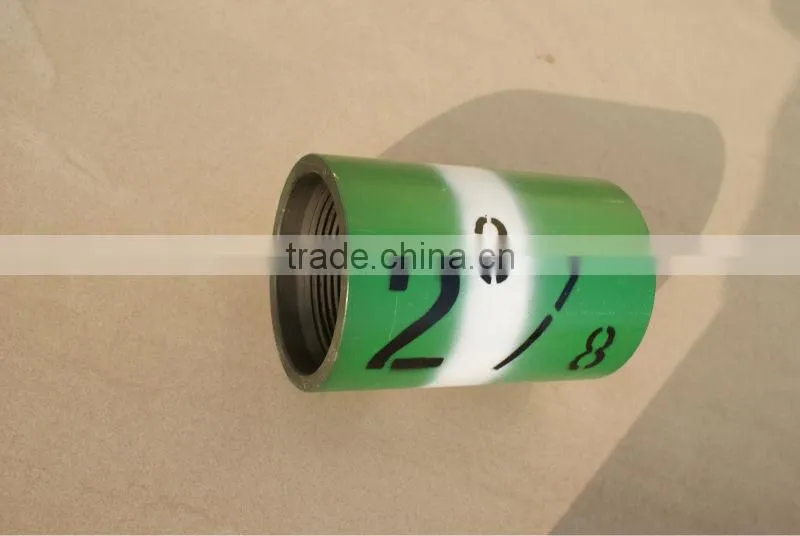 API 5CT 2 3/8" EUE N80Q tubing coupling foroilfield made in Henan,China