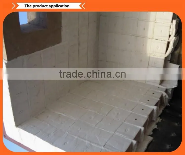 Lightweight ceramic fiber module plate