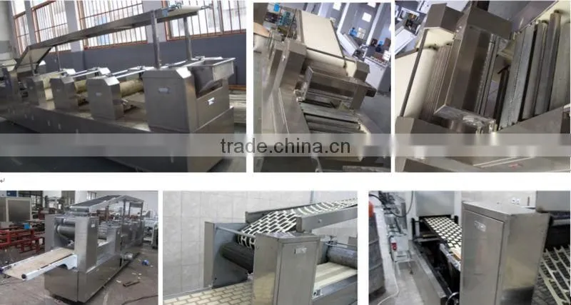 Roller Rotary Cutter Machine with Seasoning Sprinkler, in Biscuit Production Line