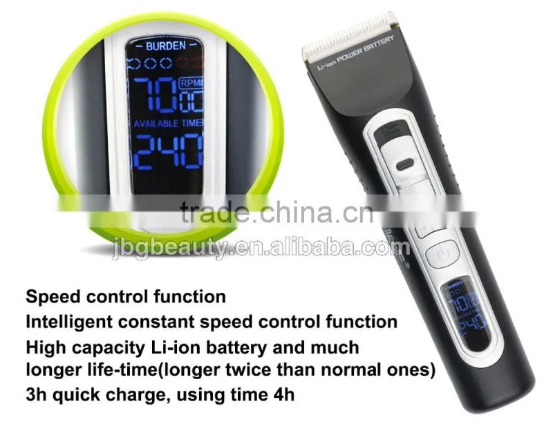 Wholesale barber supplies hair salon tools equipment LCD salon electric hair clippers with CE certification