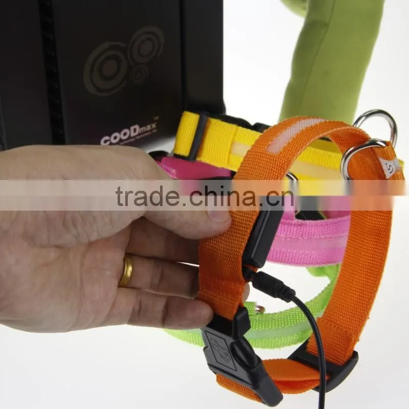 usb rechargeable luminous dog collars