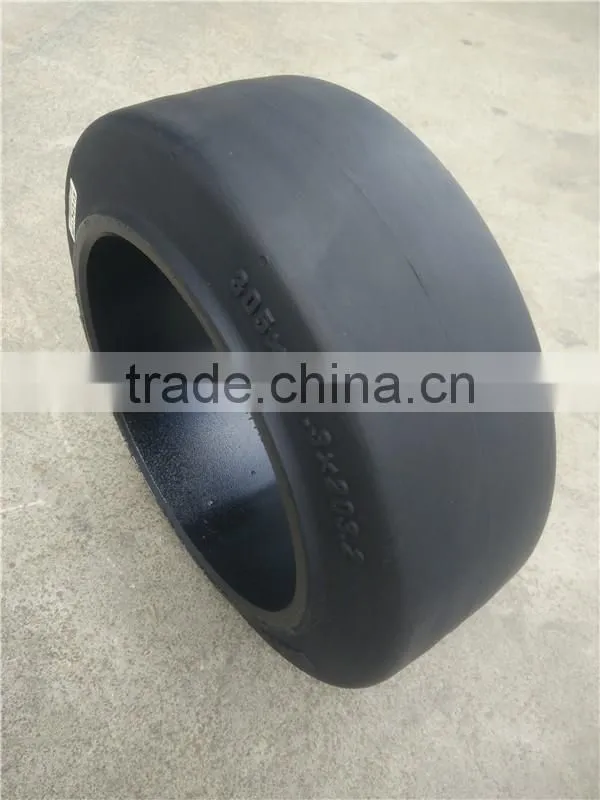 16 1/4X6X11 1/4 Forklift Rubber tire Solid Press-on Shaped Tire 16 1/4X6X11 1/4