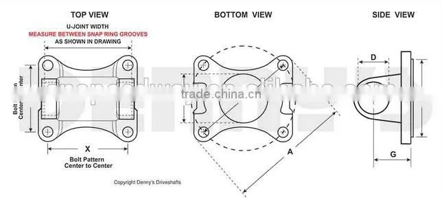 Most popular product flange yoke 4WD suitable for LIN COLN on sell