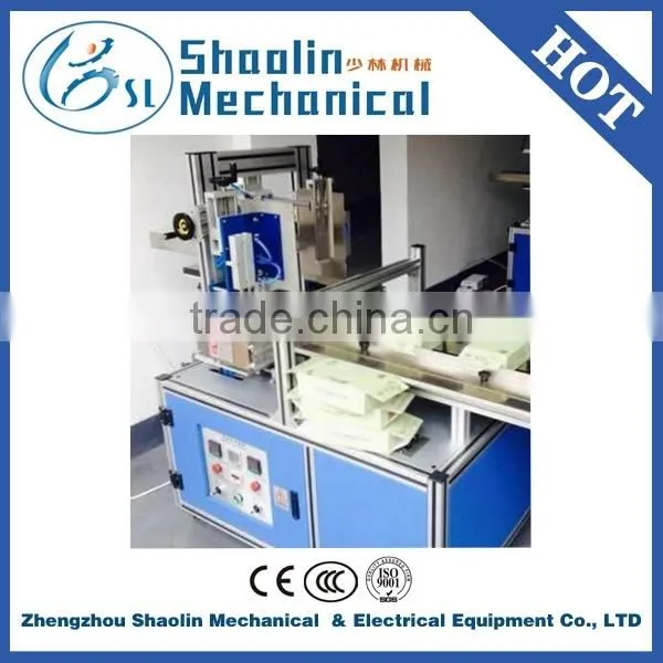 Semi Automatic cardboard box paper gluing machine with Hot Melt Adhesive