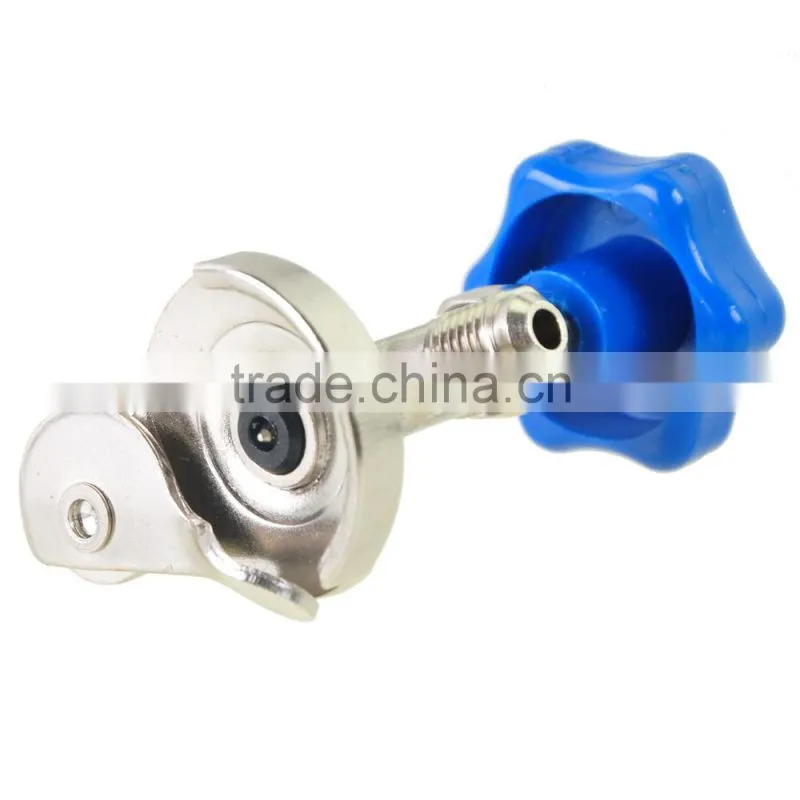 Blue Adjustable Quick Coupler Connector Adapter R134A Manifold Freon Conversion