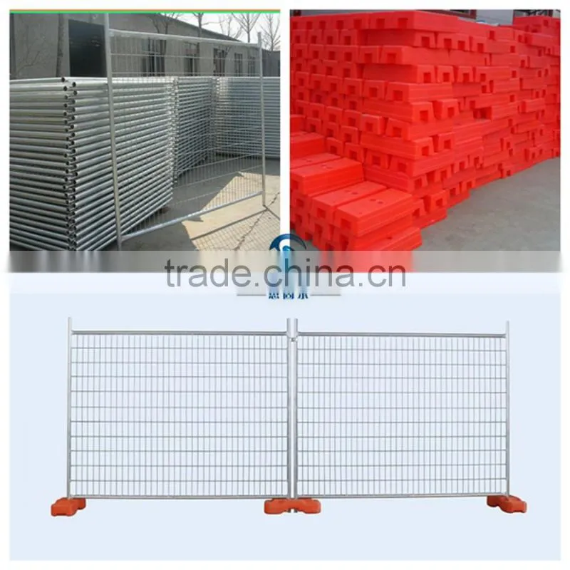 galvanized removable prefab metal temporary fence