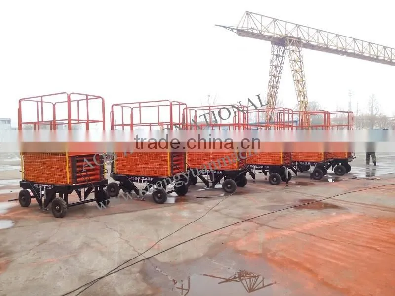6m Platform Height Movable Hydraulic Scissor Lift Table