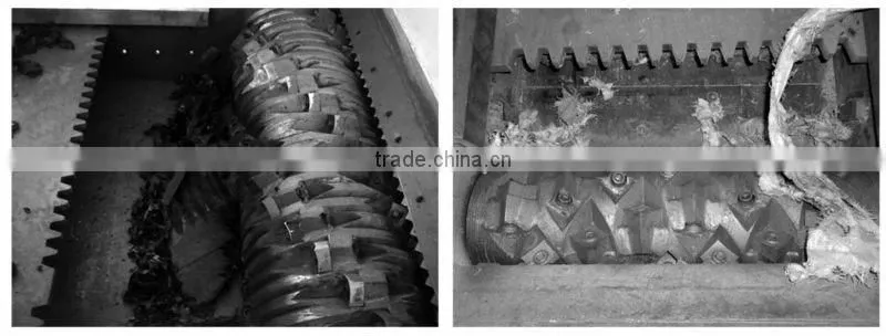waste plastic bag film recycling shredder machine